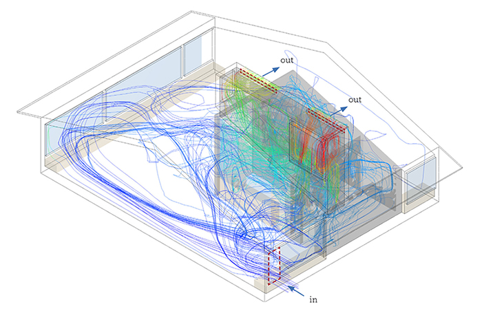Bioclimatic School in Guclard isometric drawingjpg