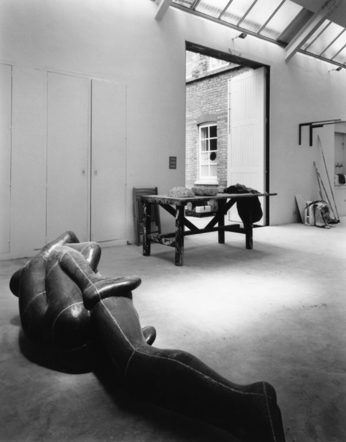 Gormley studio interior with sculpturepng