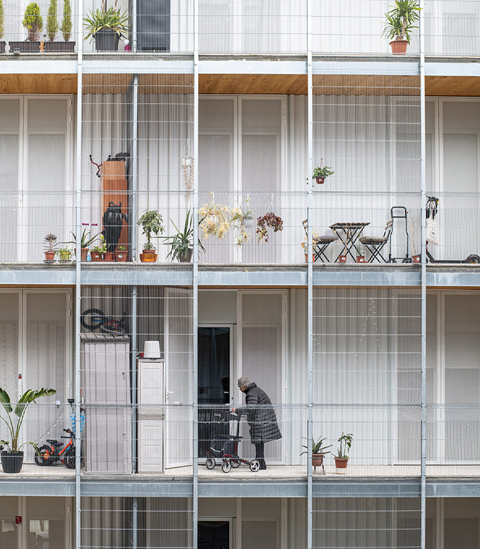 Modulux Matrix view of balconies being usedjpg