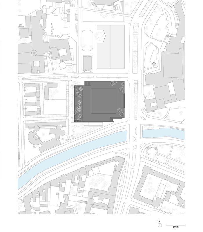 Neue Nationalgalerie refurbishment planning drawingjpg