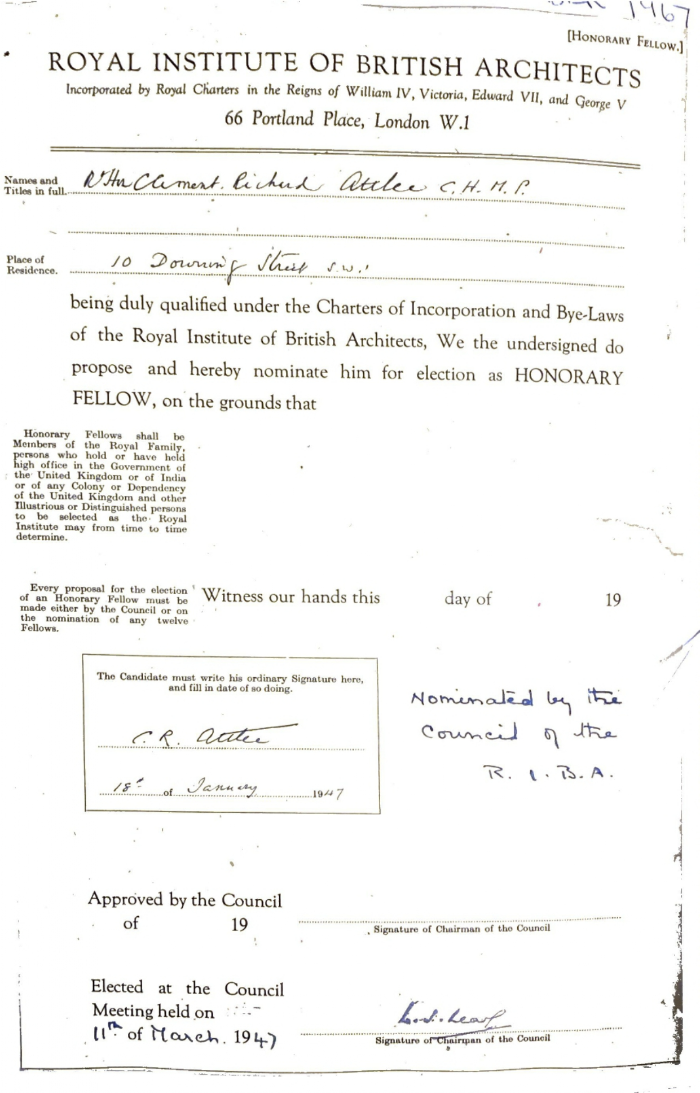 Clement AttleeRIBA Collectionspng