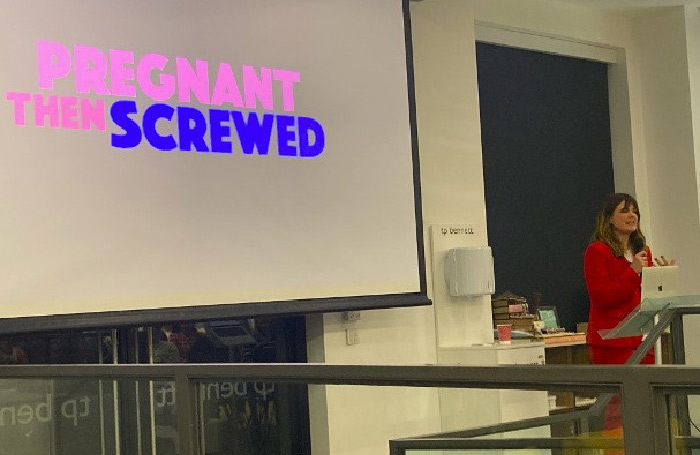 JoeliBrearlyatapresentationforPregnantThenScrewedbody700x455jpg