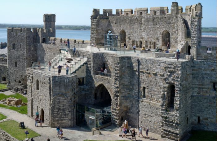 Exterior of Kings Gate Caernarfon Castlejpg