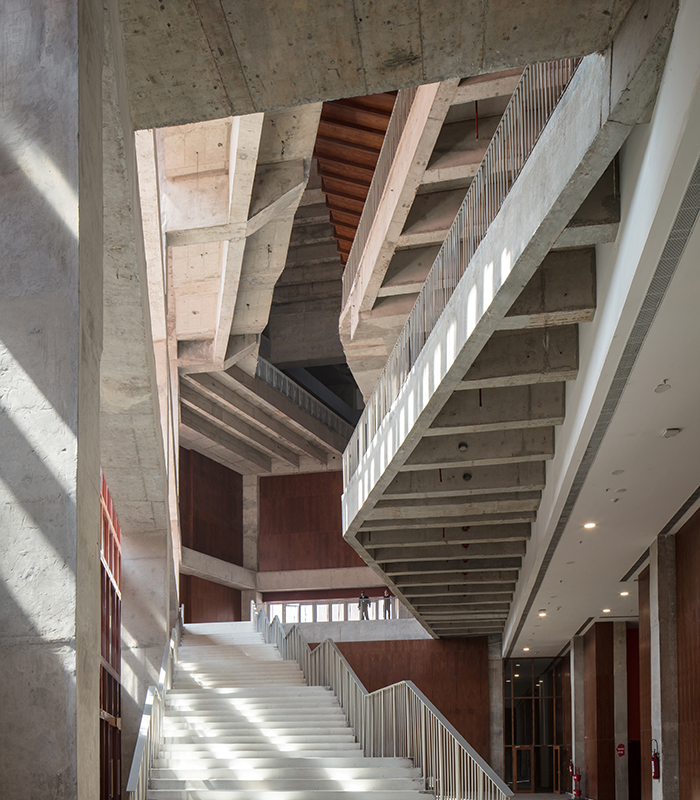 Thapar University Learning Laboratory stairwell and ceiling detailjpg