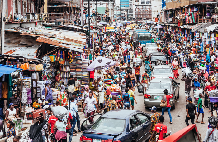 A busy street market in Lagos Nigeriajpg