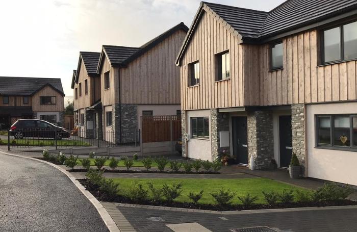 A row of modern houses built with timber GC LARGEjpg