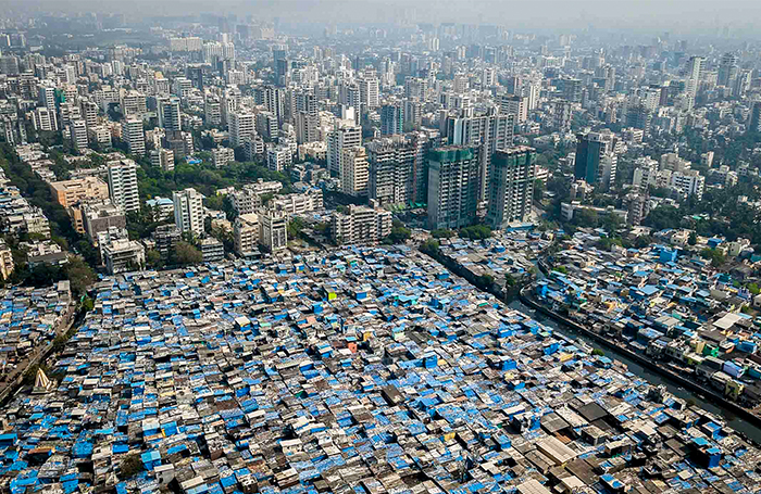 Aerial view of urbanisation in Mumbai 700jpg