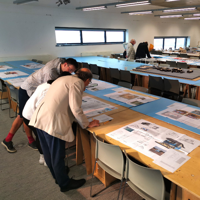Architect and Students viewing planjpg