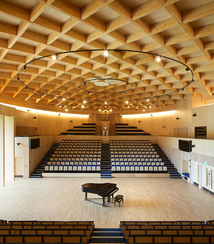 Interior of Music Hall in Benenden School in Benendenjpg