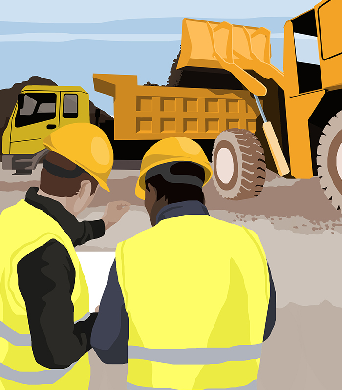 illustrationofbuildersonconstructionsitereviewingplans700x800jpg