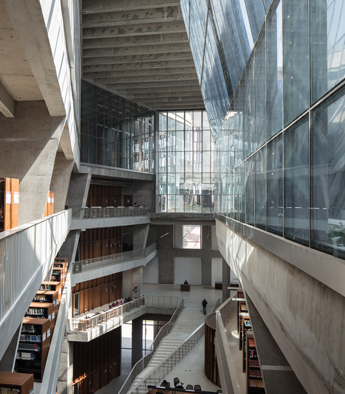 Thapar University Learning Laboratory view from second floor of library spacejpg