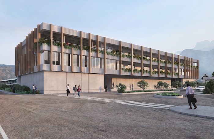 brutalist style office block Research development and test center Ambernath beyonddesignjpg