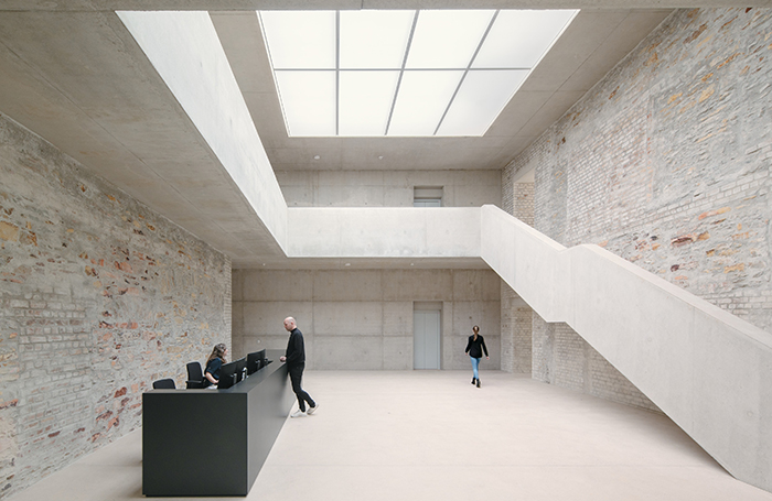 Jacoby Studios reception area and staircasejpg