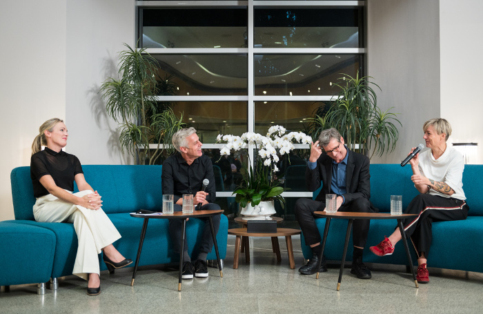 Louise Brown Grimshaw moderator Colin Ward Foster Partners Stefan Krummeck Farrells and Sara Klomps