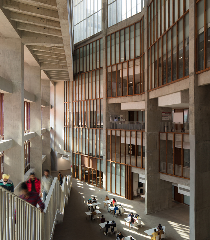 Thapar University Learning Laboratory entry and staircase viewed from first floorjpg