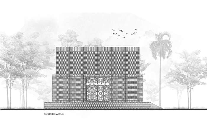 Shah Muhammad Mohsin Khan Mausoleum south elevationjpg