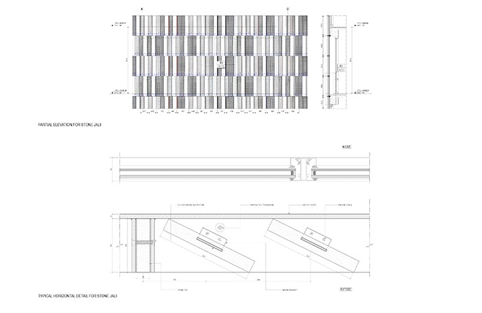 Thapar University Learning Laboratory stone jali planningjpg