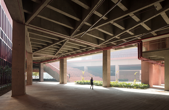 Thapar University Learning Laboratory open space underneath a walkwayjpg