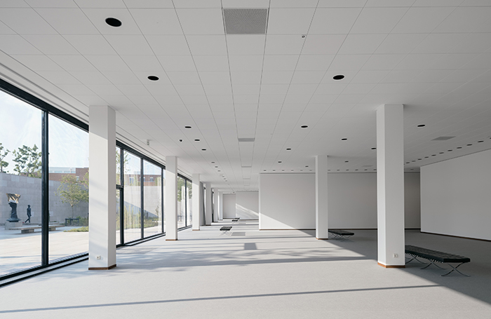 Inside open space at Neue Nationalgalerie refurbishmentjpg