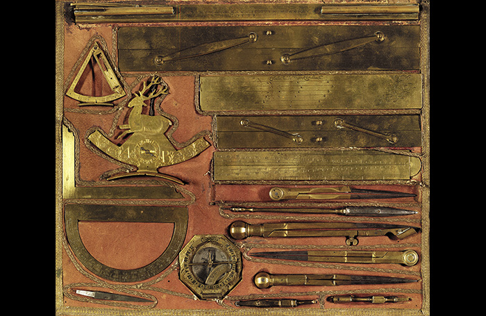 Architecture Drawing Instruments set of brass drawing instruments, c.1600 Architecture Drawing Instruments set of brass drawing instruments, c.1600
